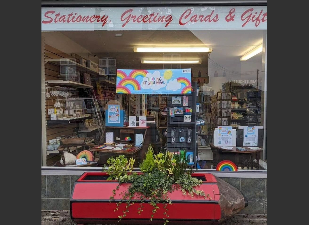 Stationery Supplies window display